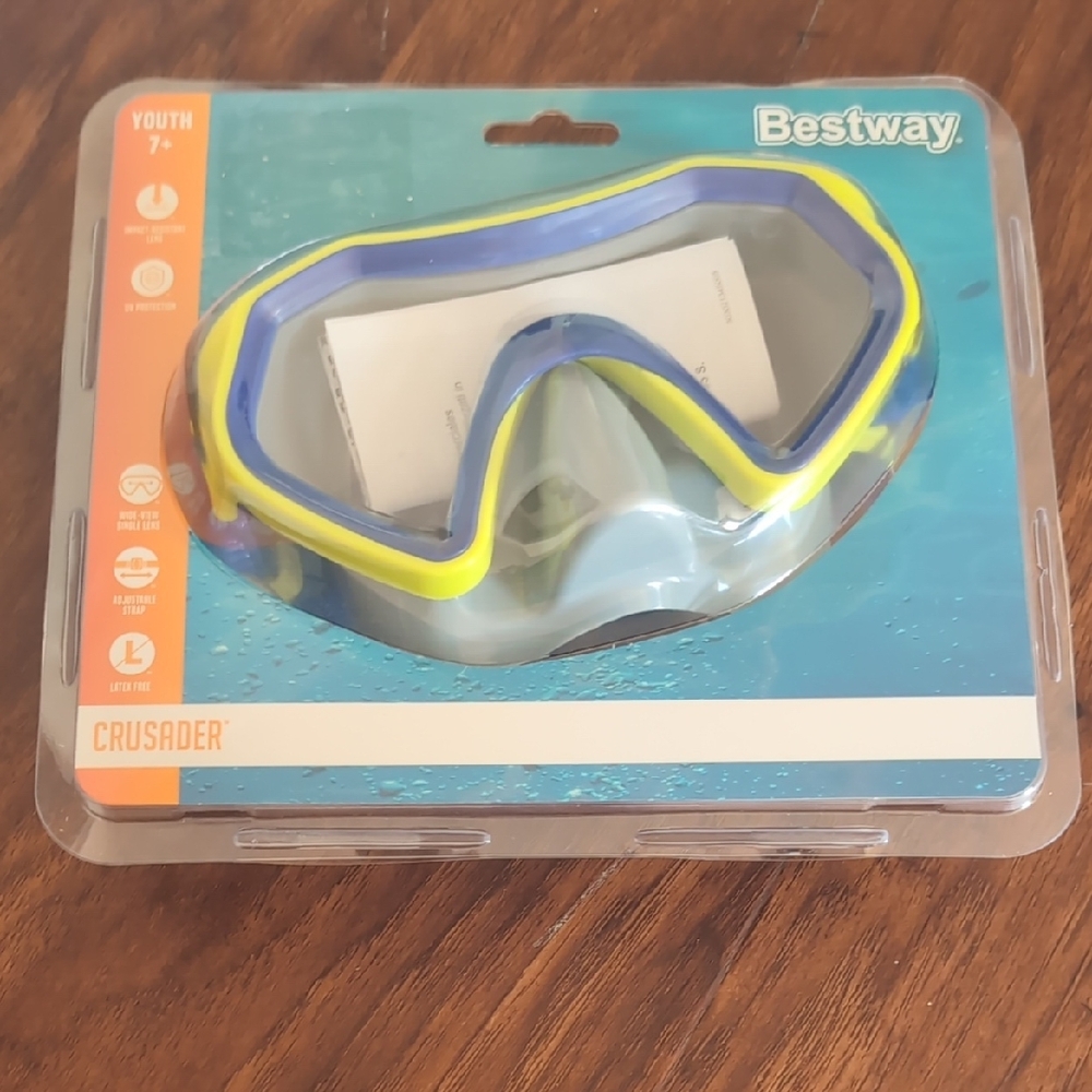 Kids Swim Mask - Blue and‎ Yellow